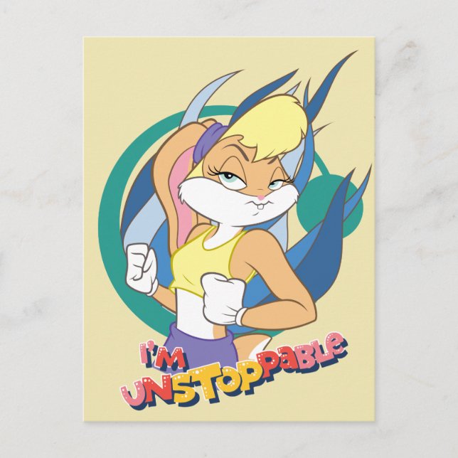 Carte Postale Lola Bunny "Je ne peux pas arrêter" (Devant)