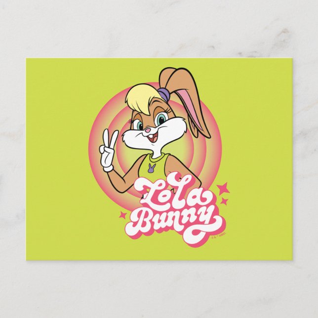Carte Postale Lola Retro LOONEY TUNES™ Bagues (Devant)