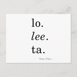 Carte Postale Lolita - Vladimir Nabokov