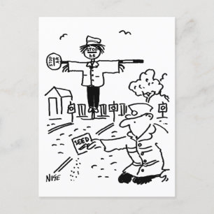 Carte Postale Lollipop Man est Jardinage
