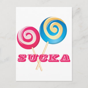 Carte Postale Lollipop Sucka
