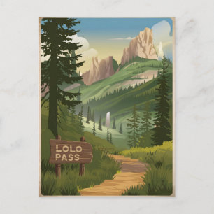 Carte Postale Lolo Pass Vintage