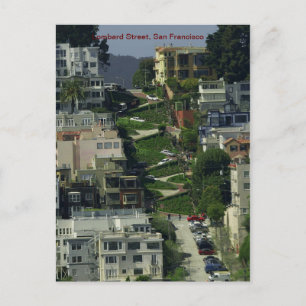 Carte Postale Lombard Street, San Francisco