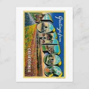 Carte Postale Lompoc, Californie - Scènes de grandes lettres
