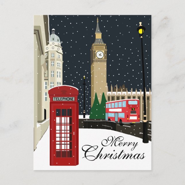 Carte postale London at Christmas Holiday (Devant)