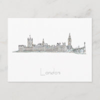 Carte postale London Big Ben Grande-Bretagne Archi