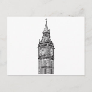 Carte Postale London Big Ben Illustration