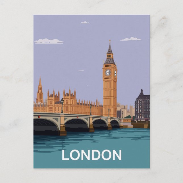 Carte Postale London Big Ben & Parliament (Devant)