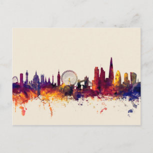 Carte Postale London England Skyline