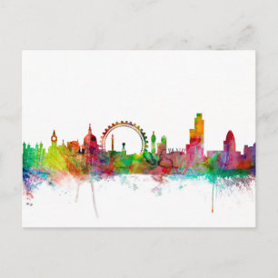 Carte Postale London England Skyline