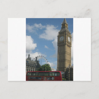 Carte Postale London Eye & Big Ben