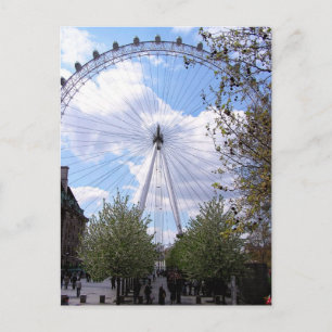 Carte postale London Eye Blue Sky Clouds