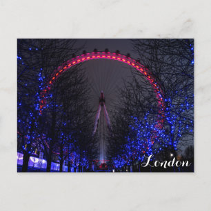 Carte Postale London Eye Ferris Wheel at Night