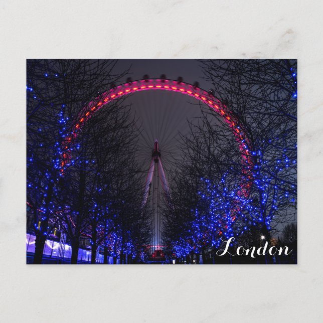 Carte Postale London Eye Ferris Wheel at Night (Devant)