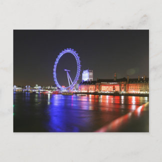 Carte Postale London Eye la nuit