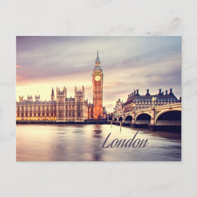 Carte Postale Londres Angleterre Big Ben (Devant)