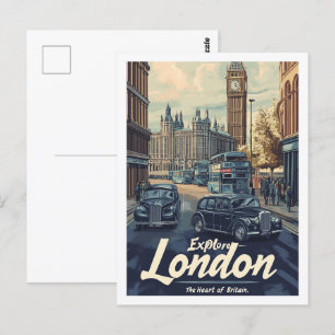 Carte Postale Londres Angleterre célèbre Travel Place