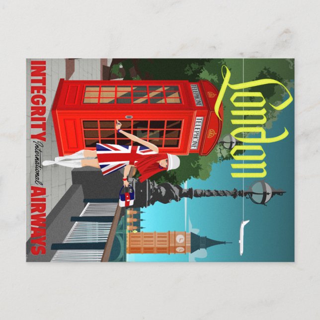 Carte Postale Londres Calling (Devant)