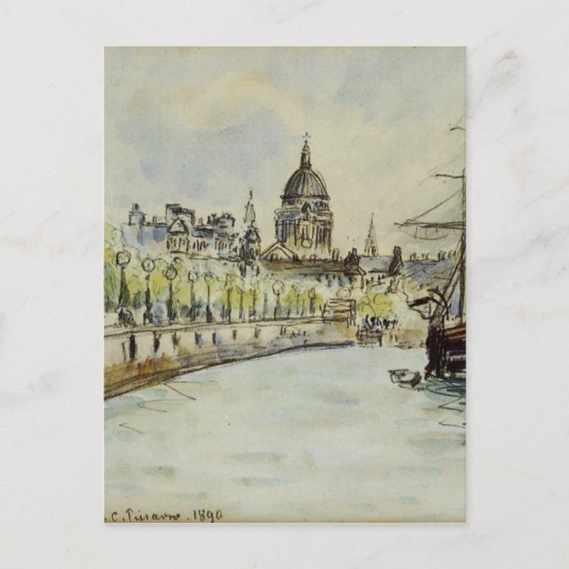Carte Postale Londres, Cathédrale Saint-Paul de Camille Pissarro (Devant)
