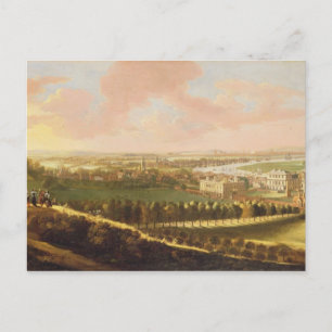 Carte Postale Londres de Greenwich Hill, vers 1680 (huile sur to