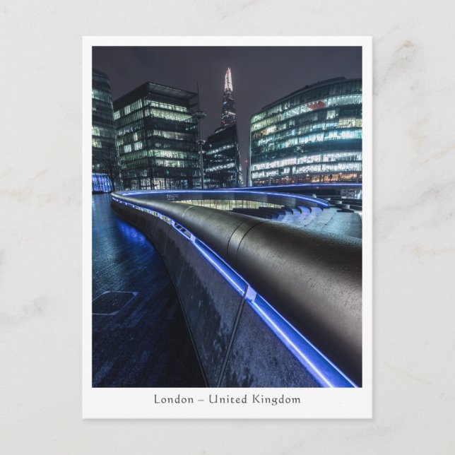 Carte Postale Londres la nuit (Devant)