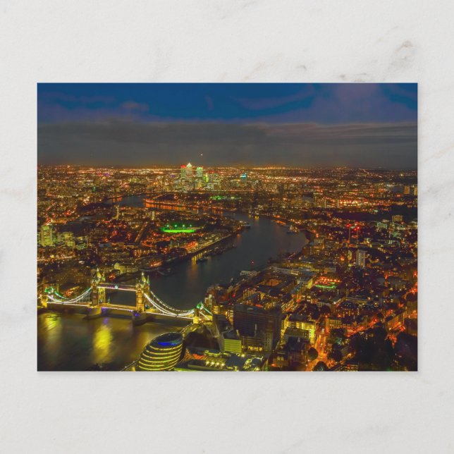Carte Postale Londres la nuit (Devant)