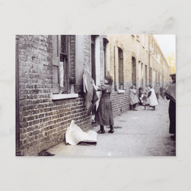 Carte Postale Londres Slums (Devant)