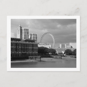 Carte Postale Londres : Tour OXO, London Eye et Tamise