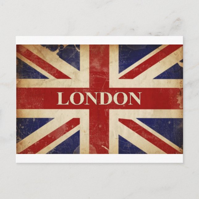 Carte Postale Londres - Union Jack - I Love Londres (Devant)