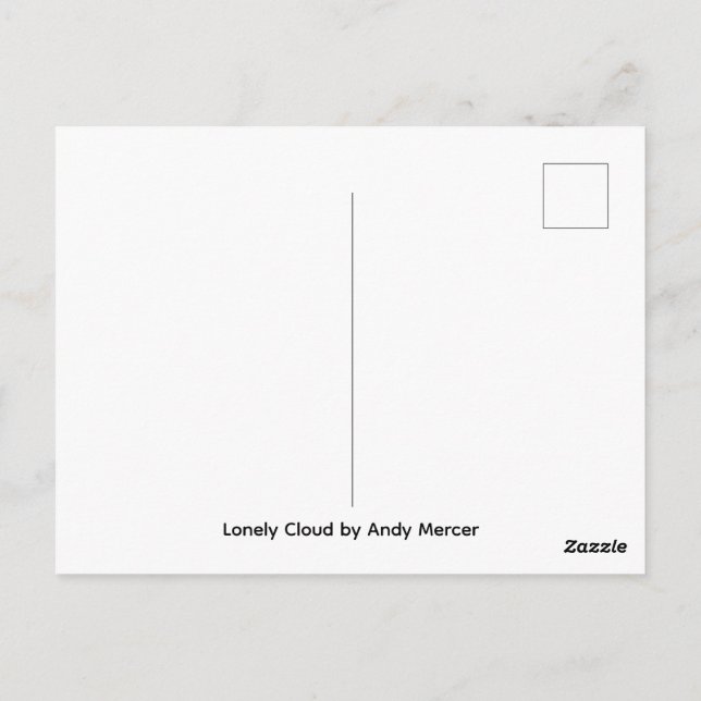 Carte Postale Lonely Cloud  (Dos)