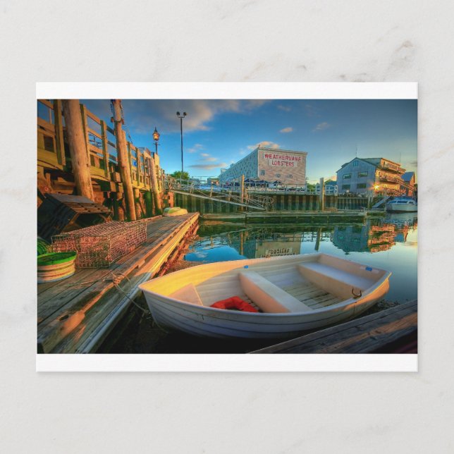 Carte Postale Lonely Dingy - Belfast, Maine (Devant)