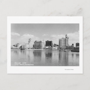 Carte Postale Long Beach, California City Skyline View