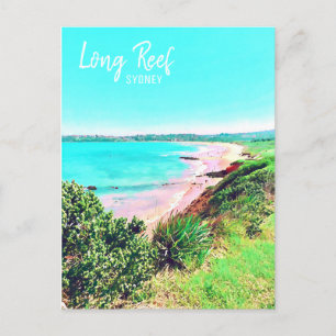 Carte Postale Long Reef Sydney Northern Beaches Voyage rétro