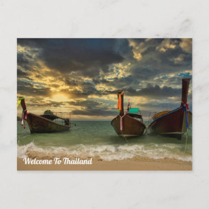 Carte Postale Long Tail Boat de Thaïlande