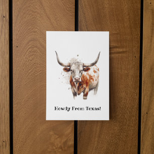 Carte Postale Longhorn Legacy, coutume