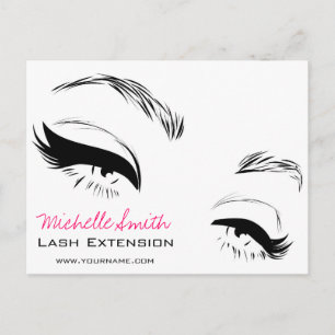 Carte Postale Longues lashes extension Lash Eyeliner marque