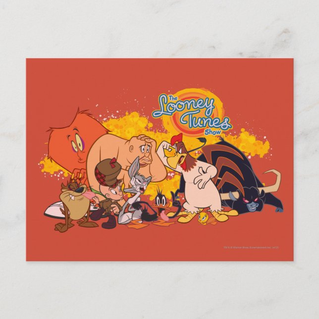 Carte Postale Looney Tunes Show Cast & Logo (Devant)