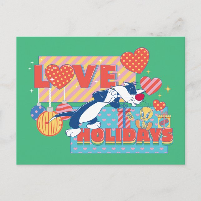 Carte Postale LOONEY TUNES™ | SYLVESTER™ & TWEETY™Aiment les vac (Devant)