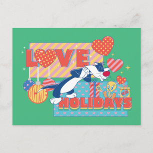 Carte Postale LOONEY TUNES™ SYLVESTER™ & TWEETY™Aiment les vac