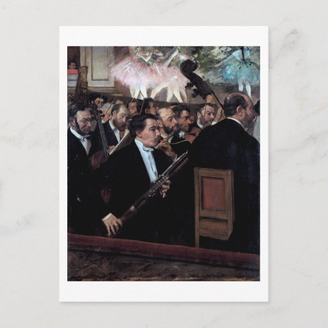 Carte Postale L'Orchestre à l'Opéra, Edgar Degas (Devant)