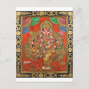 CARTE POSTALE LORD GANESH HINDU DEITY