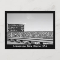 Lordsburg Nouveau-Mexique Photographie noir et bla