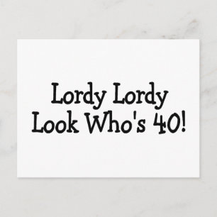 Carte Postale Lordy Lordy Look Dont 40 Noirs