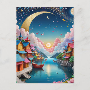 Carte Postale L'origami est l'art traditionnel japonais du papie