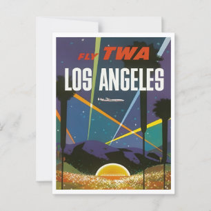 Carte Postale Los Angeles CA Voyage Vintage Retro Inspiré