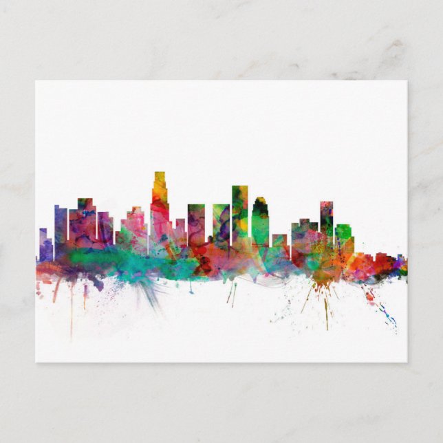 Carte Postale Los Angeles California Skyline (Devant)