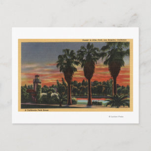 Carte Postale Los Angeles, CaliforniaSunset à Echo Park