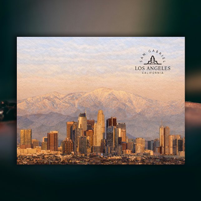Carte Postale Los Angeles Californie San Gabriel | Élégant (Los Angeles California San Gabriel | Elegant Postcard)