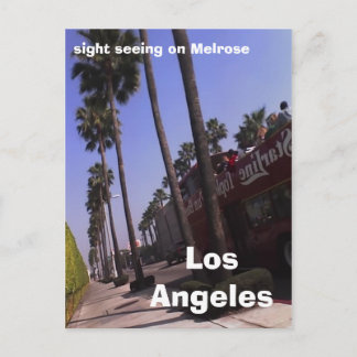 Carte Postale Los Angeles, vue voyant sur le melrose