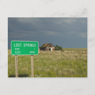 Carte postale Lost Springs Wyoming